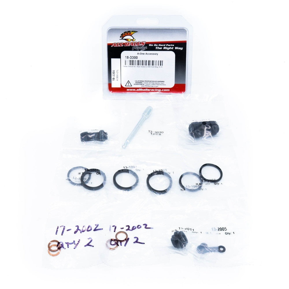 All Balls 18-3300 Brake Caliper Rebuild Kit for Honda