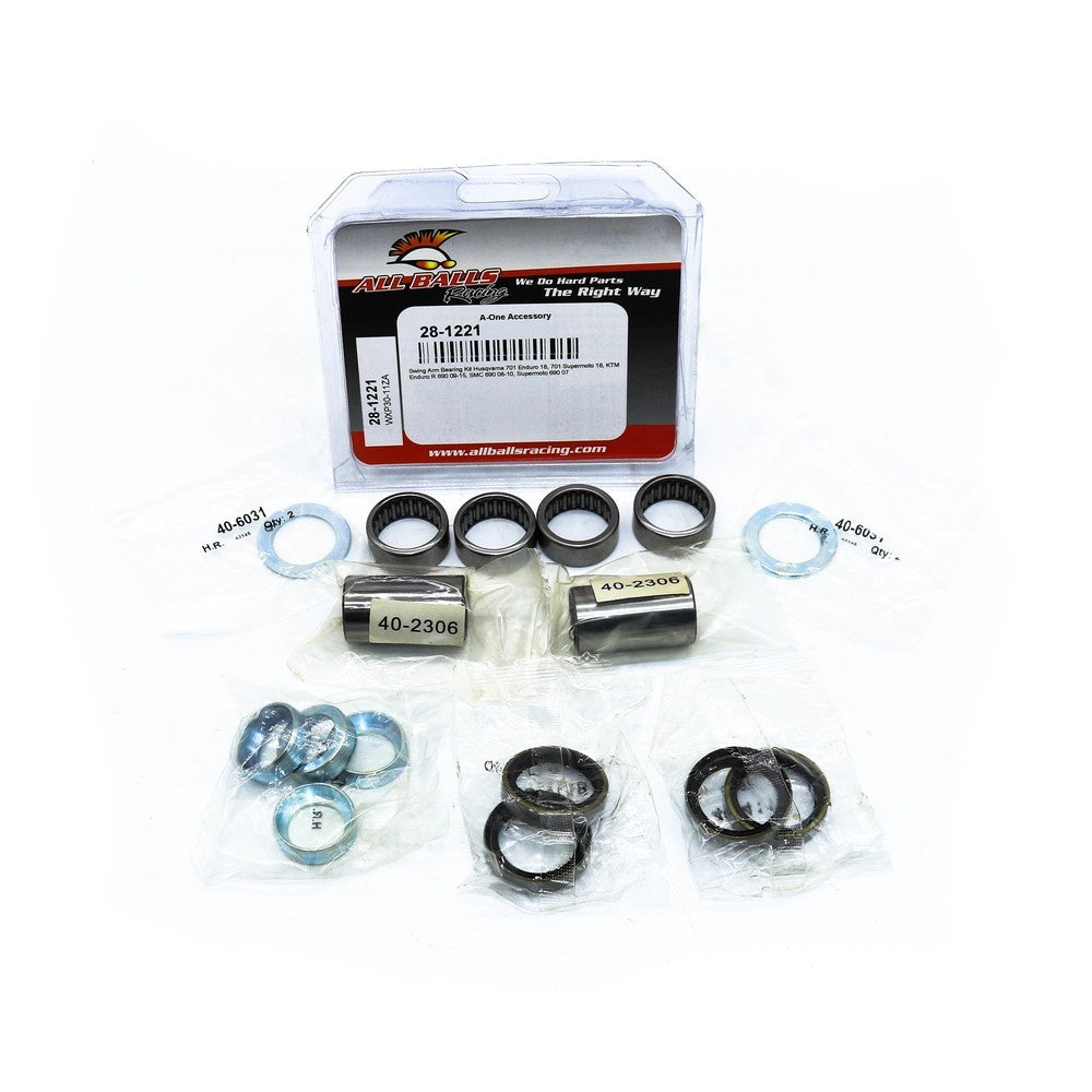 All Balls 28-1221 Swingarm Bearing & Seal Kit for Husqvarna