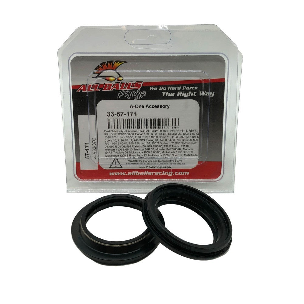 All Balls 57-171 Fork Dust Seal Kit for Aprilia/Ducati/Moto Guzzi