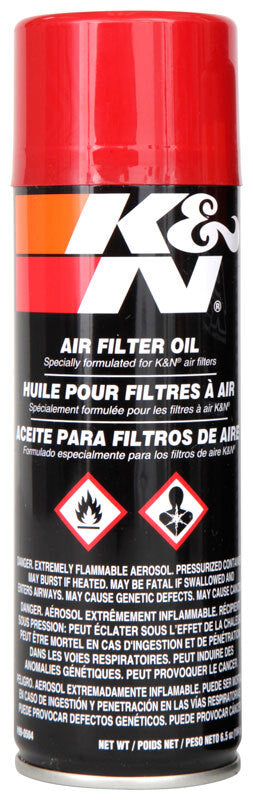 K&N 99-0504 Air Filter Oil Aerosol 192ml (6.5oz)