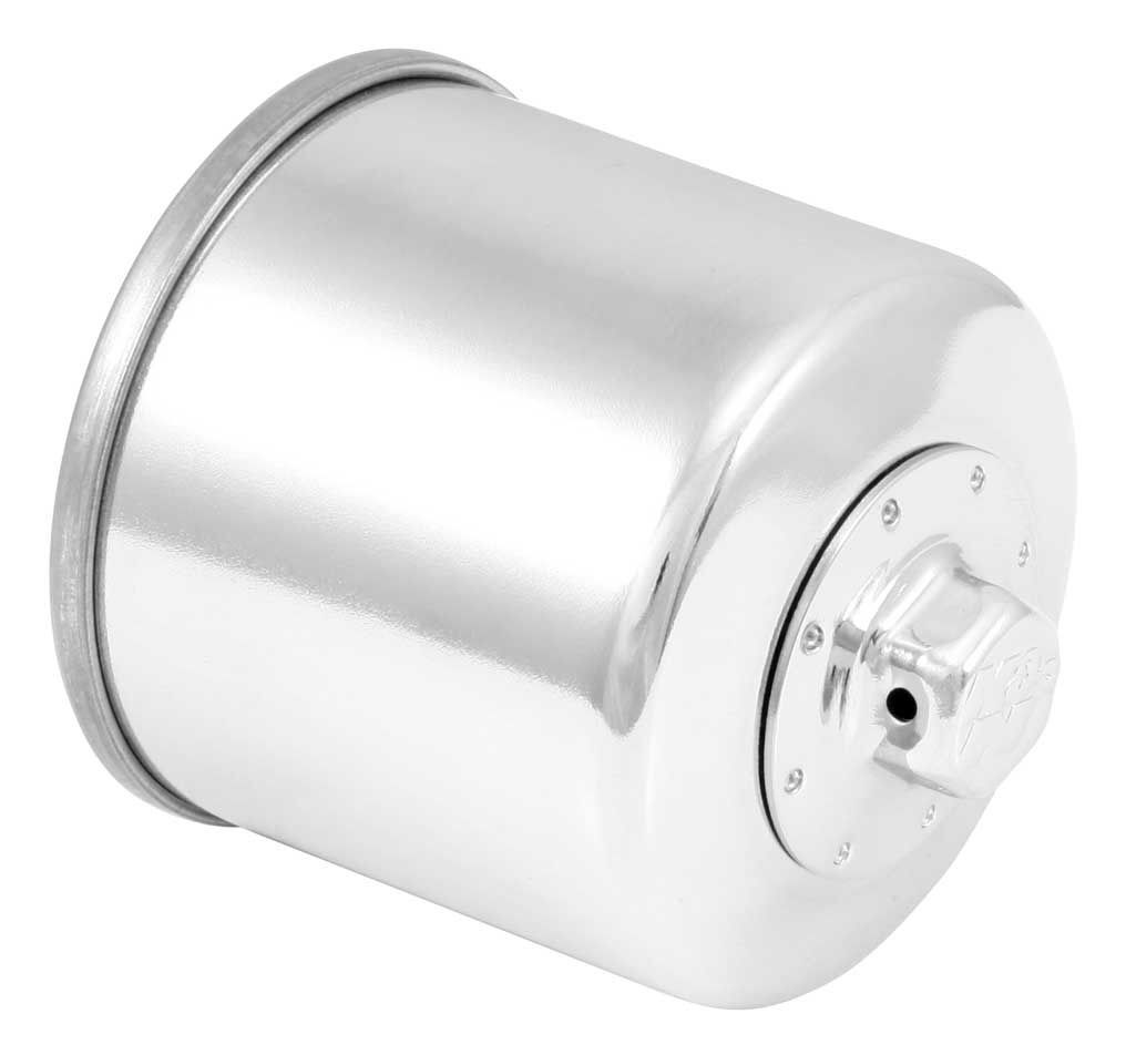 K&N KN-138C Oil Filter Chrome for Suzuki/Cagiva/Arctic Cat/Kymco/Aprilia Models 86-20