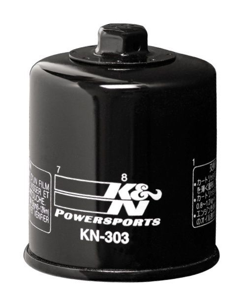 K&N KN-303 Cartridge Oil Filter for some Kawasaki 81-20/Honda 87-08/Yamaha 90-20/Bimota 93-99/Polaris 96-13 Models