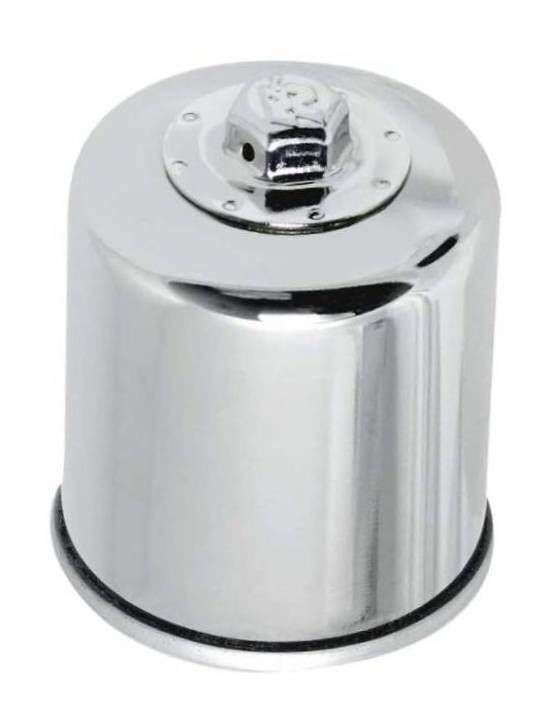 K&N KN-303C Cartridge Oil Filter (Chrome) for some Kawasaki 81-20/Honda 87-08/Yamaha 90-20/Bimota 93-99/Polaris 96-13 Models