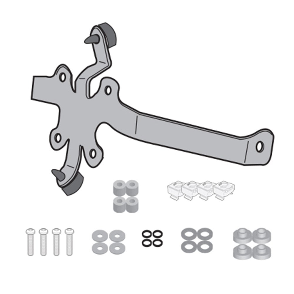 Givi A2169A Windshield Mounting Kit for Yamaha MT-07 2025/MT-09 24-Up w/1173S Windshields