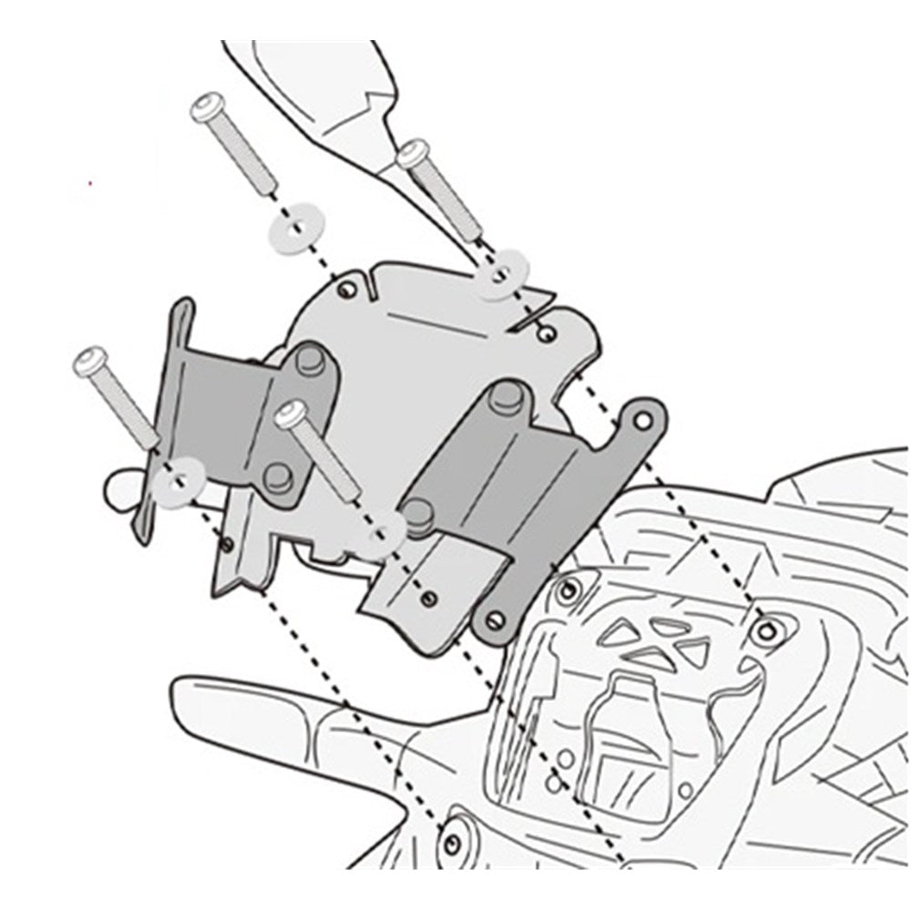 Givi A4137A Windshield Mounting Kit for Kawasaki Z900 25-Up w/4137A Windshields