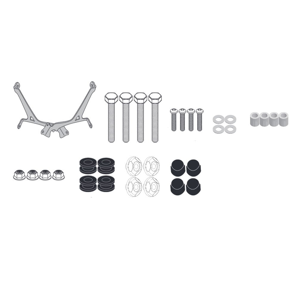 Givi A9053A Windshield Mounting Kit for Royal Enfield Meteor 350 21-24 w/9053A Windshields