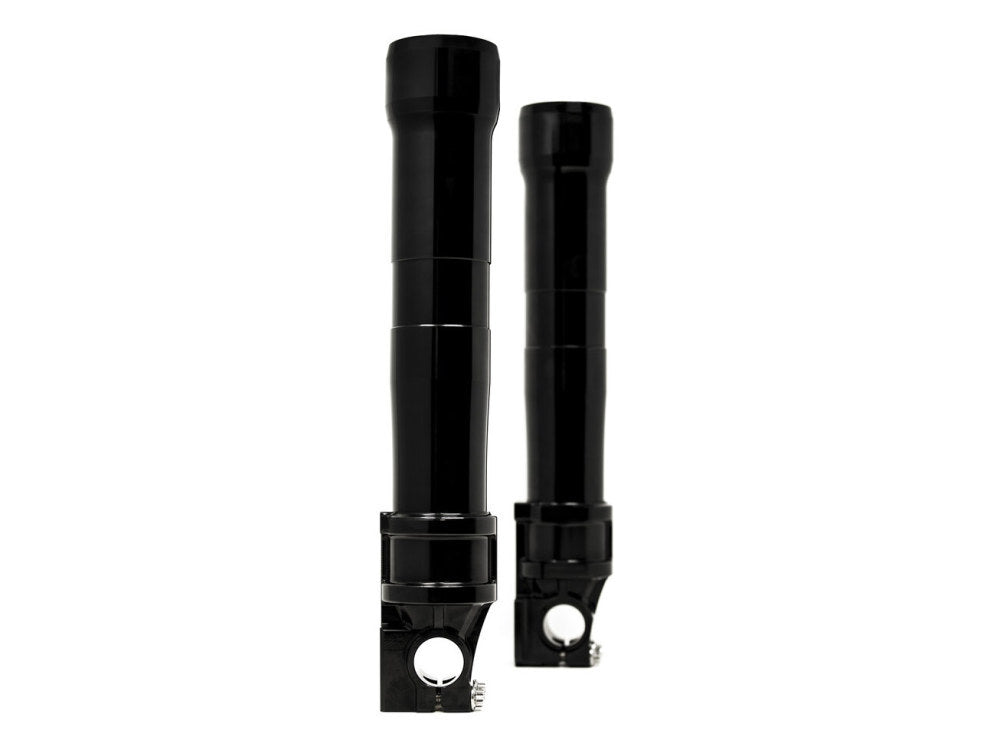 Alloy Art AA-49LLFL-2ABS Next Gen 49mm Lower Fork Legs Black Anodized for FLH 14-Up ABS