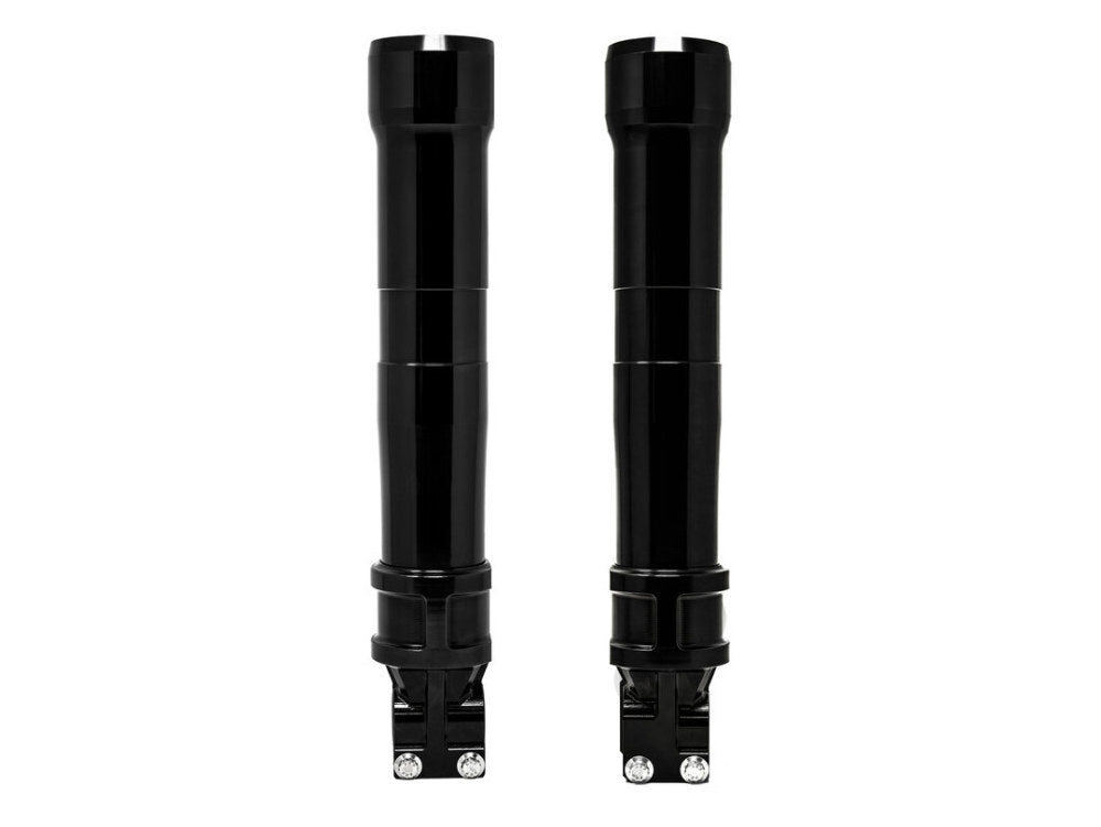 Alloy Art AA-49LLFX-2ABS Next Gen 49mm Lower Fork Legs Black Anodized for FX Softail 18-Up w/ABS