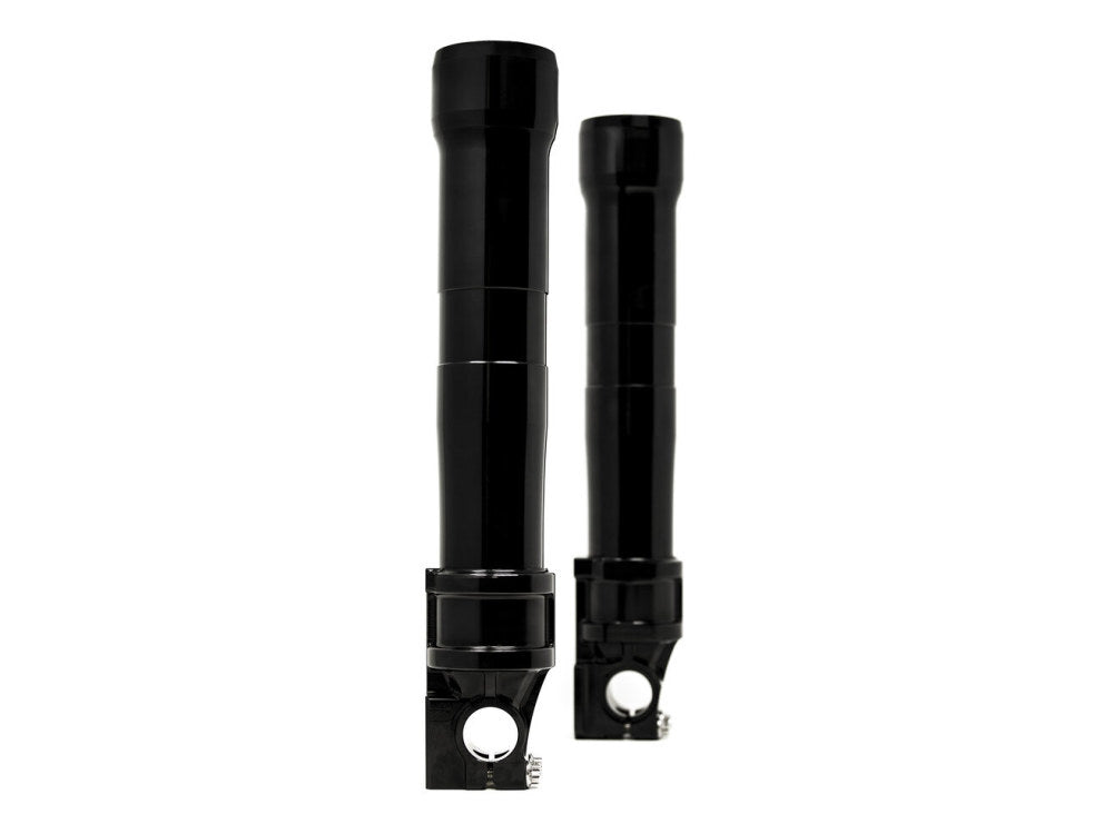 Alloy Art AA-49LLFX-2ABS Next Gen 49mm Lower Fork Legs Black Anodized for FX Softail 18-Up w/ABS