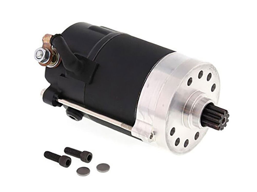 All Balls Racing ABR-80-1007 1.4kw Prestolite Starter Motor Black for Big Twin 66-82