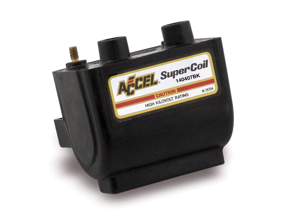 Accel ACL-140407BK Ignition Coil Black for Big Twin 83-99/Sportster 83-03