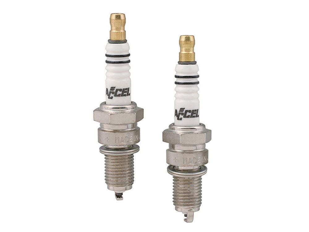 Accel ACL-2418 040" Spark Plugs for Twin Cam 99-17/Sportster 86-21/Victory/S&S 124ci Engines (Pair)