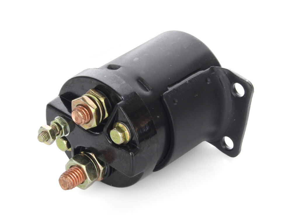 Accel ACL-40111B Starter Solenoid Black for Big Twin 65-86 4 Speed/Softail 84-88/Sportster 67-80