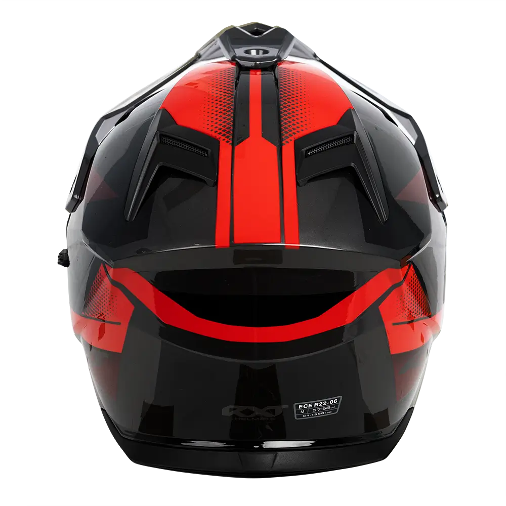RXT ADV-65 Gloss Black/Grey/Red Helmet