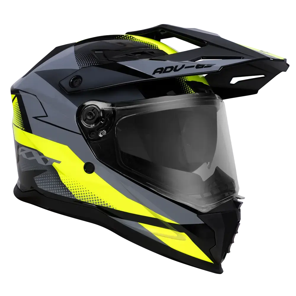 RXT ADV-65 Gloss Black/Grey/Yellow Helmet