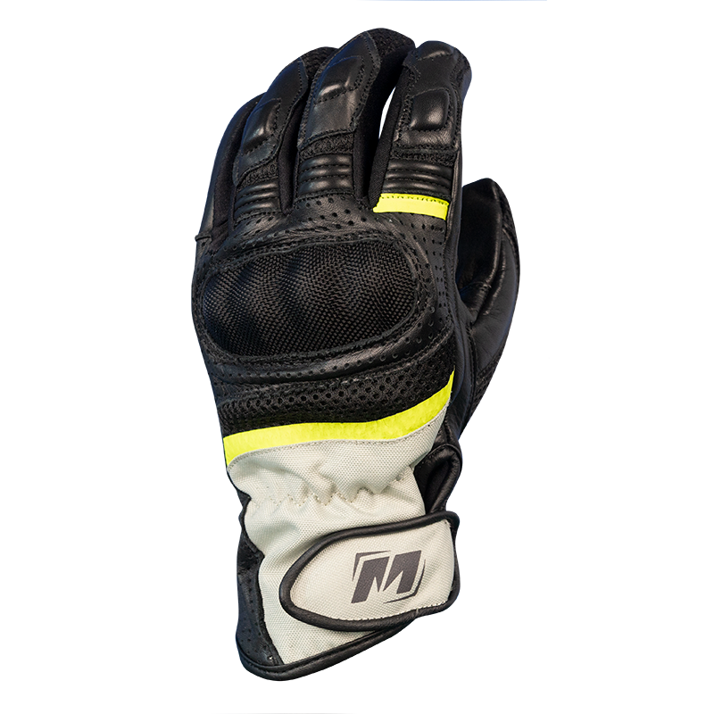 MotoDry Advent-Tour Black/Grey/Fluro Yellow Gloves