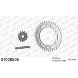 AFAM AF01026505 A520XRR3-G 106L Chain & 14-40T Steel Sprocket Kit for Honda CRF250L 12-21