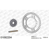 AFAM AF01092204 A530XHR2-G 110L Chain & 17-44T Steel Sprocket Kit for Honda CBR1100XX 97-08