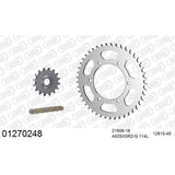 AFAM AF01270248 A525XSR2-G 114L Chain & 16-45T Steel Sprocket Kit for Yamaha YZF-R6 06-22