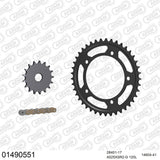 AFAM AF01490551 A525XSR2-G 120L Chain & 17-41T Steel Sprocket Kit for Suzuki DL1050 V-Strom 20-22