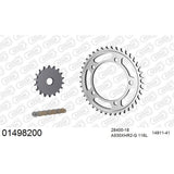 AFAM AF01498200 A530XHR2-G 116L Chain & 18-41T Steel Sprocket Kit for Suzuki GSX1400 01-07