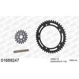 AFAM AF01689247 A525XHR3-G 118L Chain & 18-44T Steel Sprocket Kit for Kawasaki Ninja H2 15-20