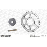 AFAM AF01695241 A530XHR2-G 116L Chain & 18-46T Steel Sprocket Kit for Kawasaki ZX-12R Ninja 00-06