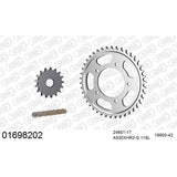 AFAM AF01698202 A530XHR2-G 118L Chain & 17-42T Steel Sprocket Kit for Kawasaki ZX-14 (ZZR1400) ABS 12-20