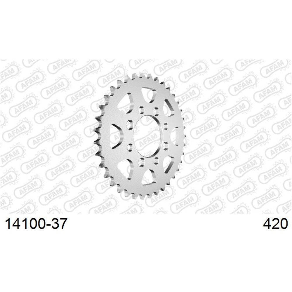 AFAM AF1410037 37T Steel Rear Sprocket (420 Pitch) for Kawasaki KLX110 03-09