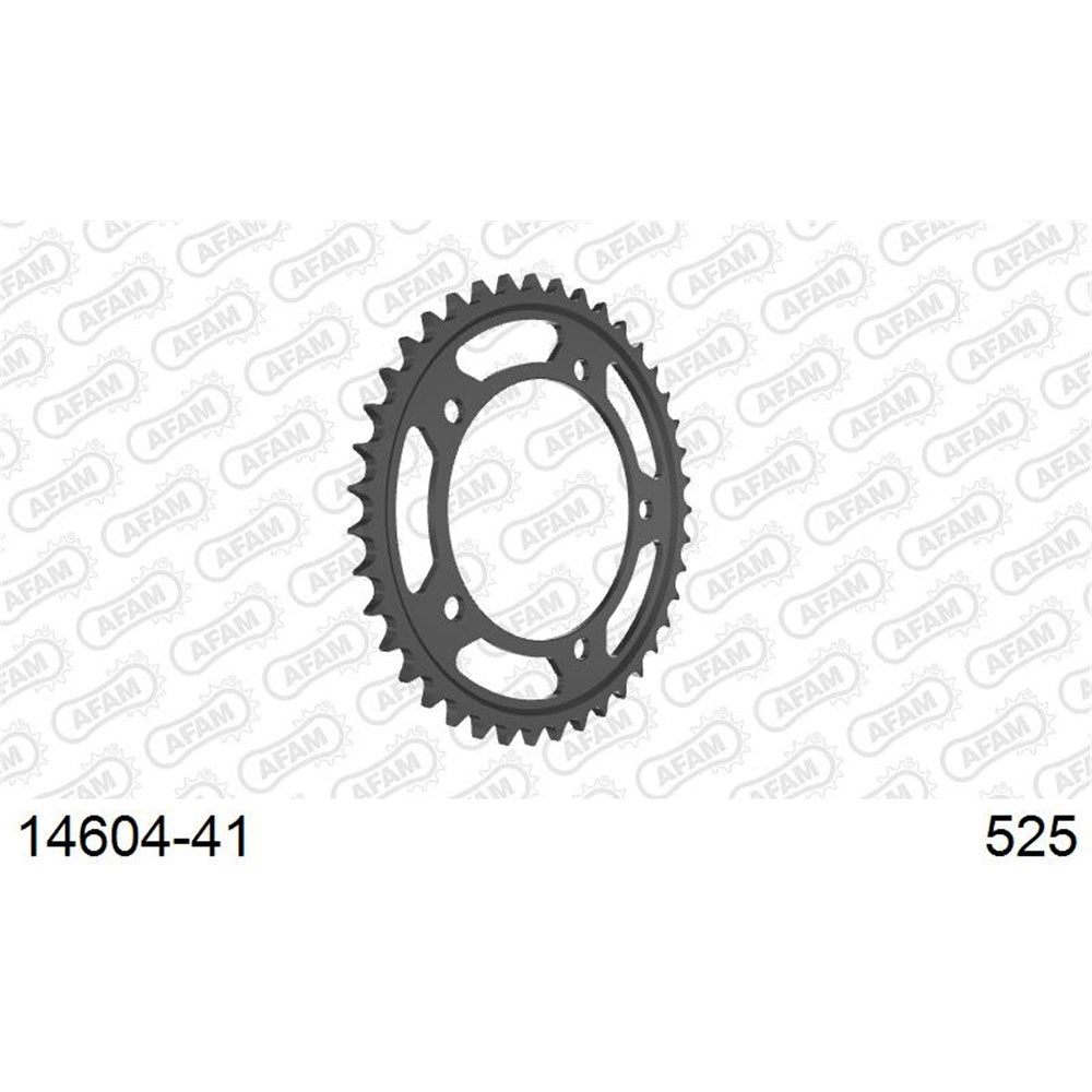 AFAM AF1460441 41T Steel Rear Sprocket (525 Pitch) for Suzuki GSX-R600/GSX-R750/GSX-R1000/V-Strom 1000 Models