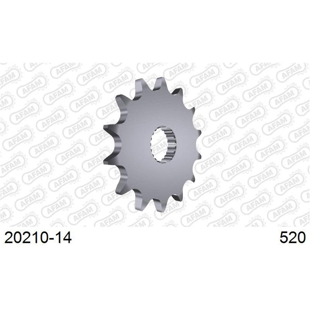 AFAM AF2021014 14T Front Sprocket (520 Pitch) for Honda CR125R 04–07CRF250R 04–13/CRF250X 04–17