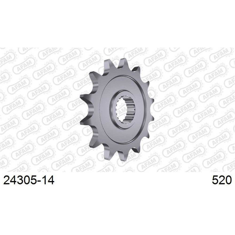 AFAM AF2430514 14T Front Sprocket (520 Pitch) for Kawasaki KX250/KX250F 4T 06-24 Models