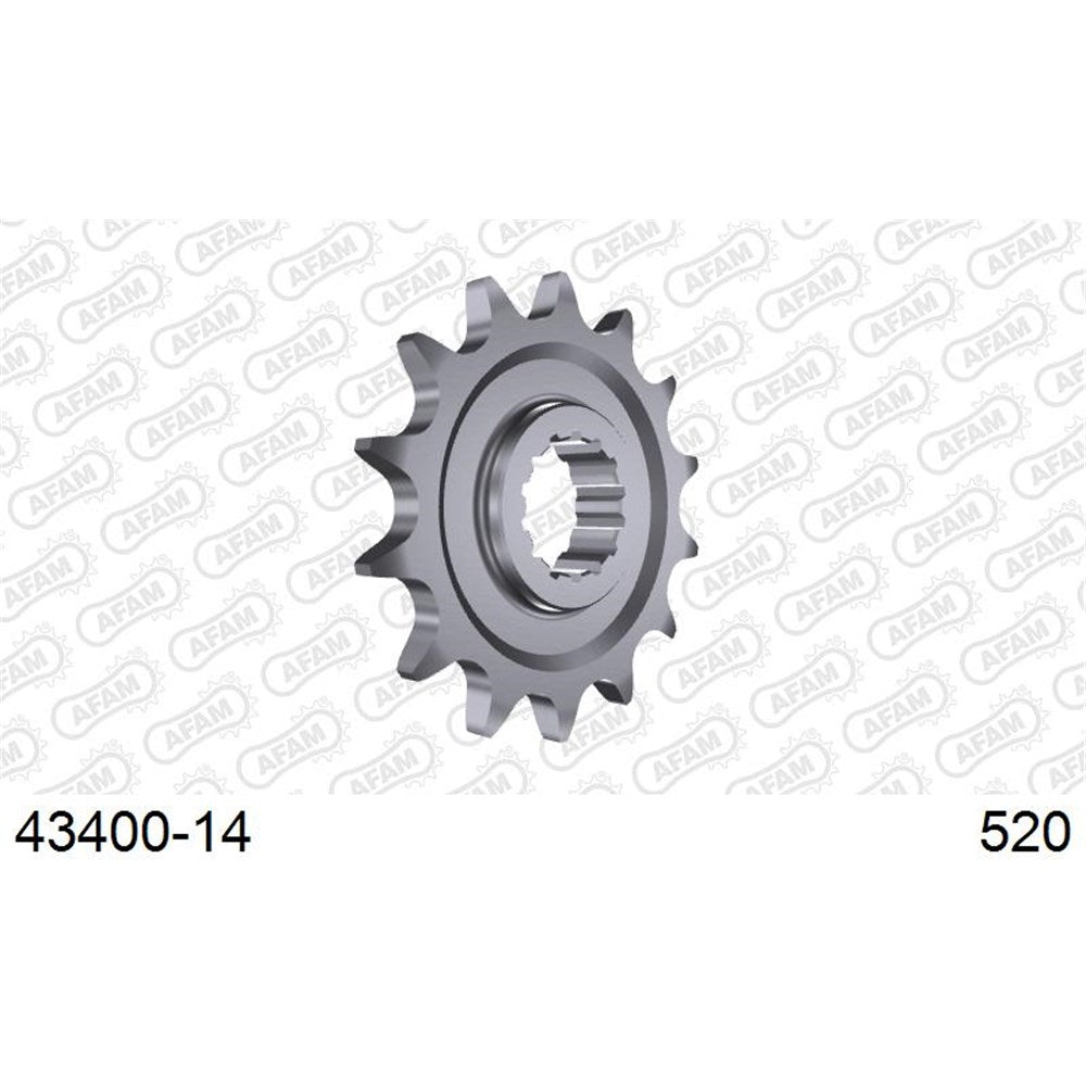 AFAM AF4340014 14T Front Sprocket (520 Pitch) for Sherco 4.5i/SE 450i/SE 450 4T Plus/SE 510i Models