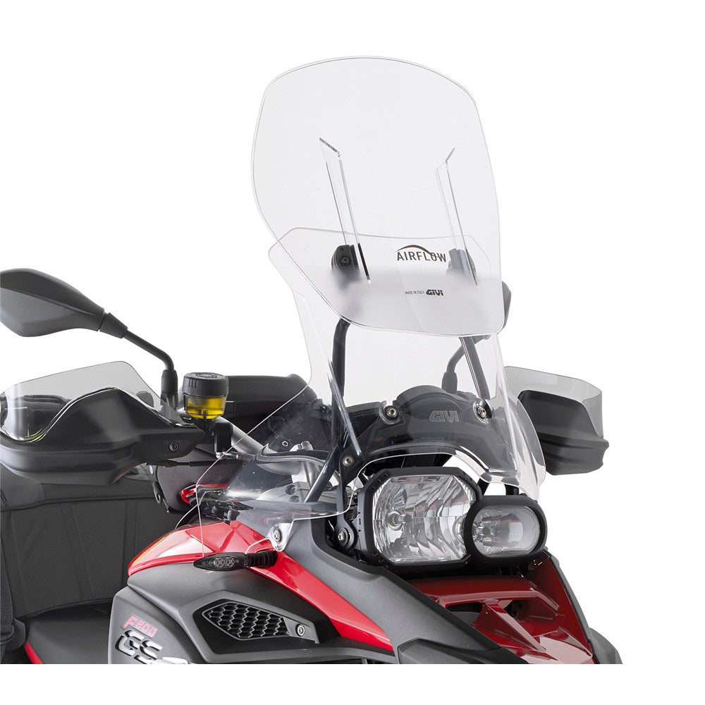 Givi AF5110B Airflow Sliding Clear Windshield (Maximum 54 x 56cm & 12cm travel) for BMW F 800 GS Adventure 13-18