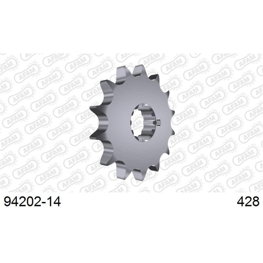 AFAM AF9420214 14T Front Sprocket (428 Pitch) for KTM 85 SX/105 SX/Husqvarna TC 85/Beta RR 50/RR 50 Enduro/RR 50 Supermoto/Rev 80/Gas Gas MC 85 Models