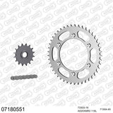 AFAM AFKIT100271 A520XMR3 118L Chain & 16-46T Steel Sprocket Kit for Royal Enfield Himalayan 400/411 16-24