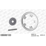 AFAM AFKIT101101 A525XMR3 106L Chain & 18-43T Steel Sprocket Kit for Honda CB/CBR 500 19-24