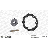 AFAM AFKIT101481 A525XHR3-G 112L Chain & 17-38T Steel Sprocket Kit for Honda CB650/CBR650 14-24