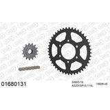 AFAM AFKIT102611 A520XSR-G 114L Chain & 15-45T Steel Sprocket Kit for Yamaha MT-09/Tracer/XSR900 13-20