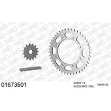 AFAM AFKIT103221 A520XMR3 106L Chain & 15-43T Steel Sprocket Kit for Suzuki GSX1300R Hayabusa 08-17