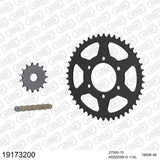 AFAM AFKIT103442 A520XSR-G 114L Chain & 15-46T Steel Sprocket Kit for Kawasaki KLR650 06-14