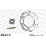 AFAM AFKIT104131 A520XRR3-G 112L Chain & 14-47T Steel Sprocket Kit for Suzuki DL650 V-Strom 01-25