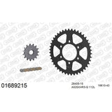 AFAM AFKIT104351 A525XHR3-G 112L Chain & 16-43T Steel Sprocket Kit for Triumph Tiger 850/900 21-25