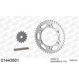 AFAM AFKIT104631 A520XRR3-G 112L Chain & 15-44T Steel Sprocket Kit for Kawasaki Z1000 Models 14-20