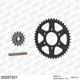 AFAM AFKIT107781A530XHR2-G 114L  Chain & 15-43T Steel Sprocket Kit for Triumph Speedmaster 800 03-05