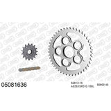 AFAM AFKIT107811 A525XSR2-G 108L Chain & 16-46T Steel Sprocket Kit for Triumph Scrambler 865/Thruxton 865 04-14