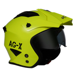 RXT AG-X Solid Gloss Fluro Yellow Helmet