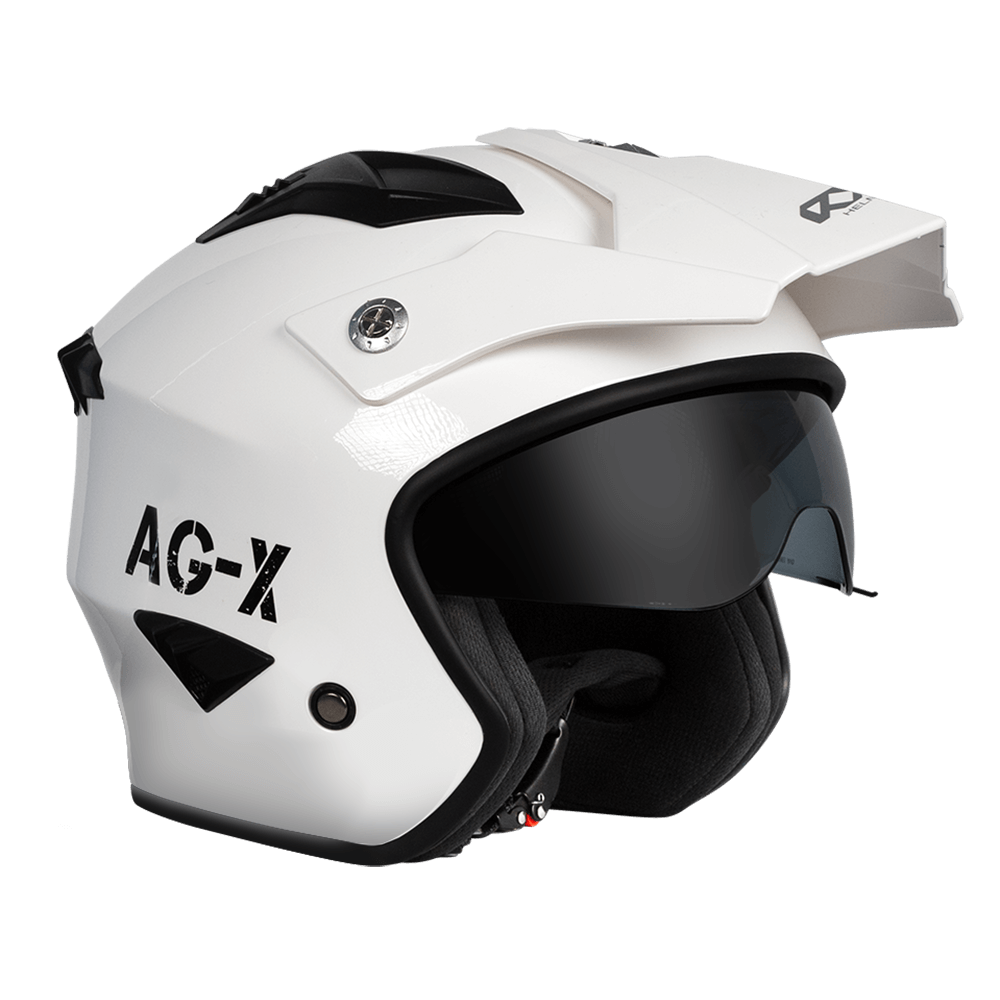 RXT AG-X Solid Gloss White Helmet