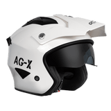 RXT AG-X Solid Gloss White Helmet