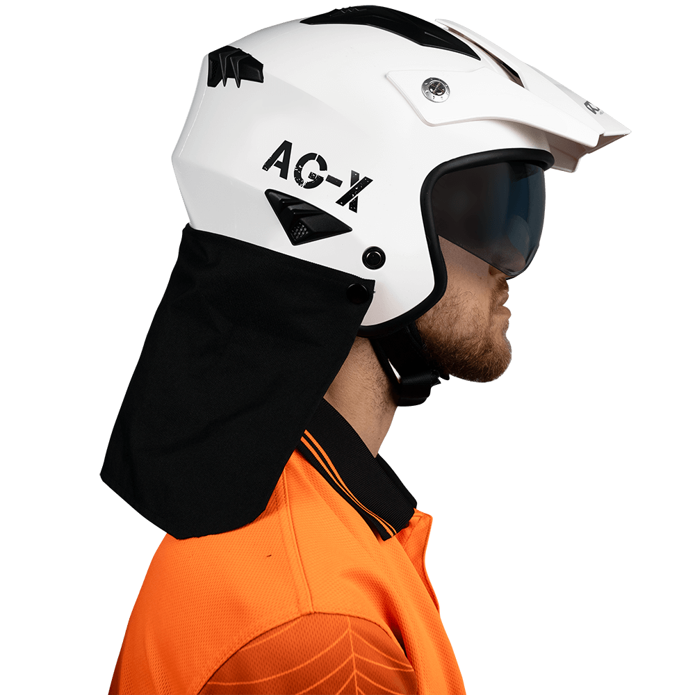 RXT AG-X Solid Gloss White Helmet